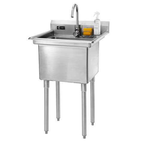 laundry room stainless steel utility sink with cabinet|stainless steel freestanding utility sink.